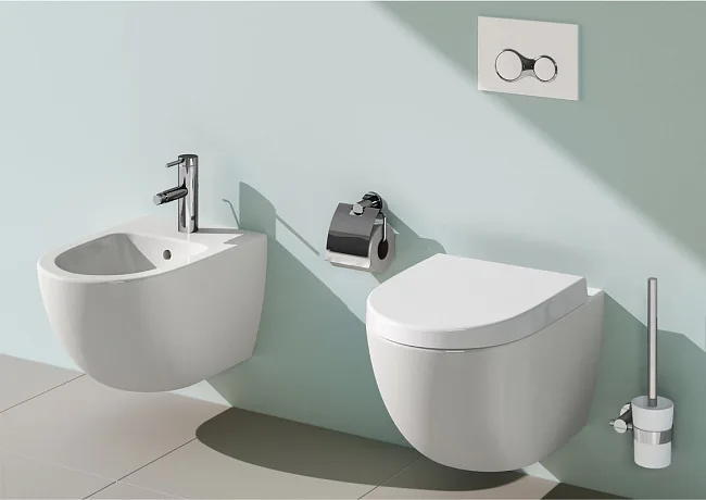 Крышка-сиденье VitrA Sento с микролифтом, петли хром Sancos — Оригинал
