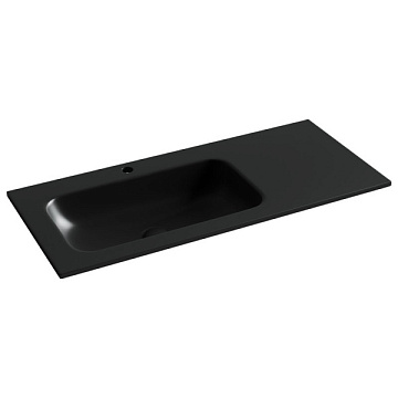 Мебельная раковина Ceramicanova Grace прямоугольная черная матовая 101 см CN7014MB