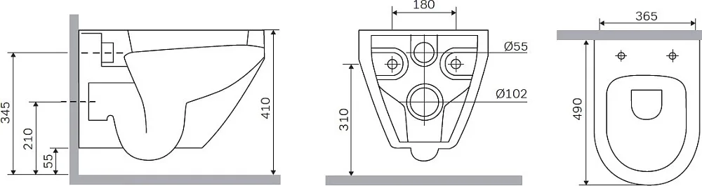 Унитаз подвесной AM.PM Spirit V2.0 C701700SC Sancos — официальный сайт