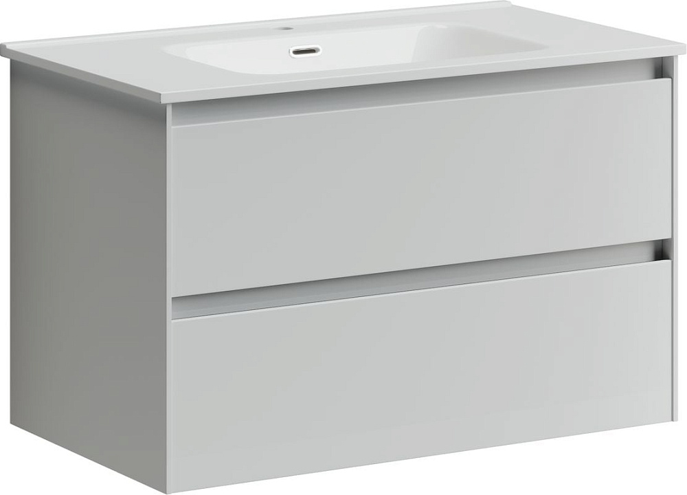 Тумба под раковину Sancos Cento 80 подвесная белый глянец, CN80W