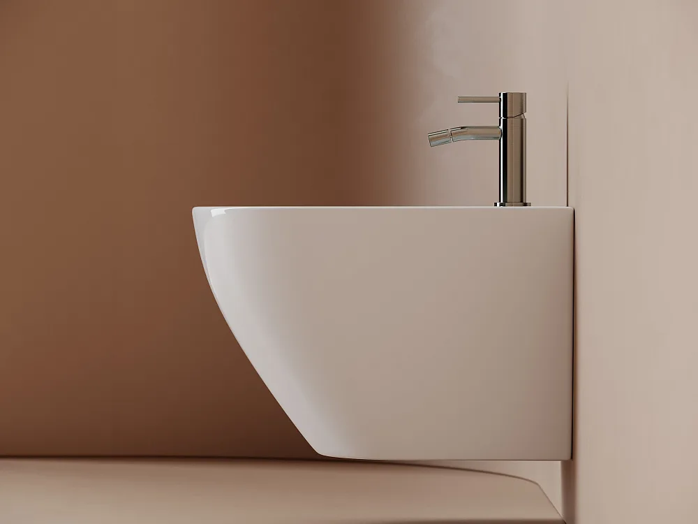 Биде подвесное Ceramicanova Alba CN11006 белый Sancos — официальный сайт