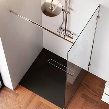 Душевая перегородка AM.PM X-Joy W94WI-80-F1-MTE 80x195, фурнитура хром, стекло прозрачное