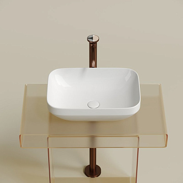 Накладная раковина Ceramicanova Element CN6055 белая глянцевая