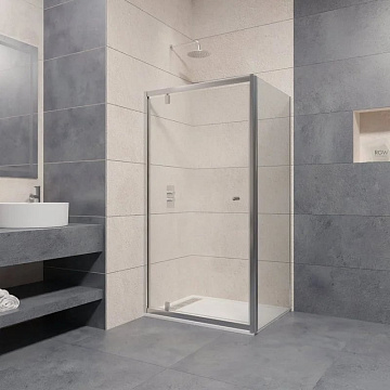 Душевой уголок RGW Passage PA-05+90 см (66-71)x90x185 профиль хром, стекло прозрачное