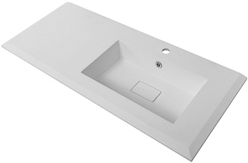 Мебельная раковина Cezares Bellagio R 106 см, bianco opaco