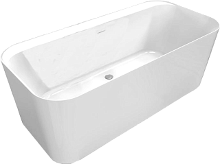 Акриловая ванна Allen Brau Infinity 1 170x80 см, отдельностоящая, белая, на ножках, со сливом-перели