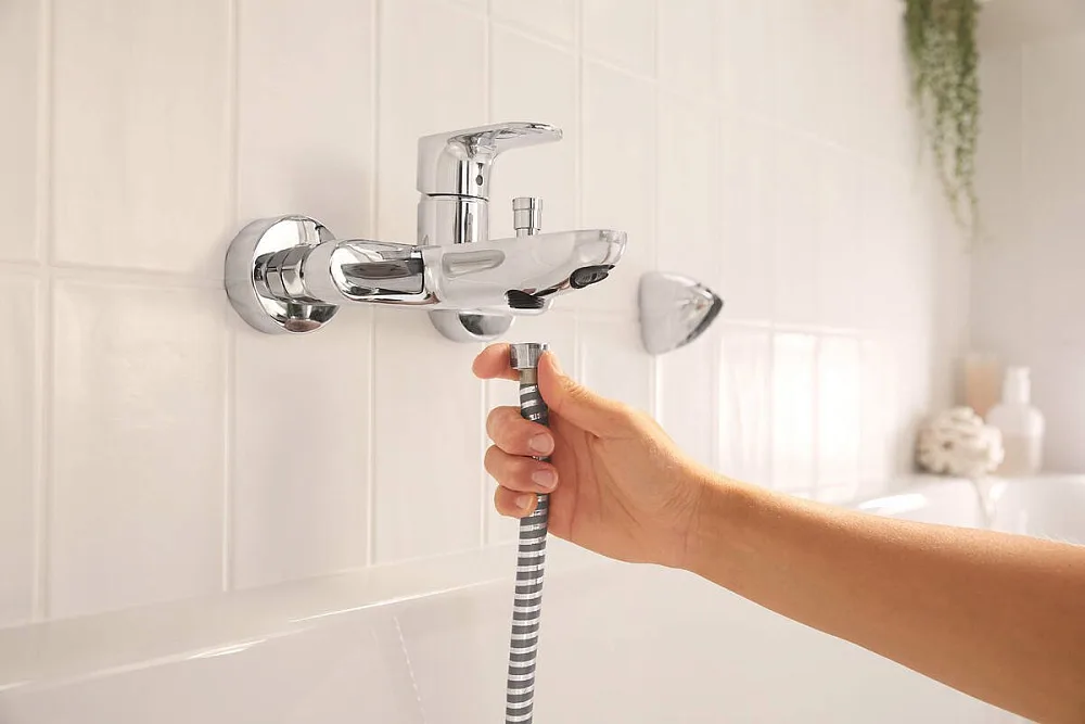 Смеситель для ванны с душем Hansgrohe Rebris S 72440000, хром Sancos — официальный сайт