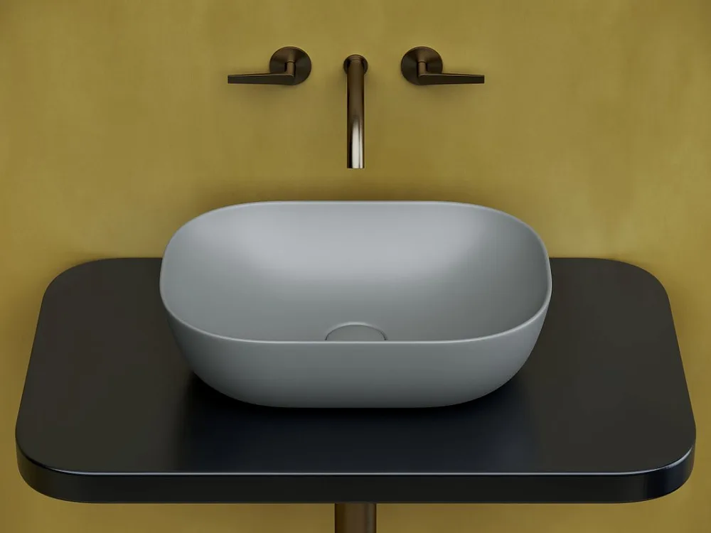 Накладная раковина Ceramicanova Element CN6009MH антрацит матовый Sancos — официальный сайт