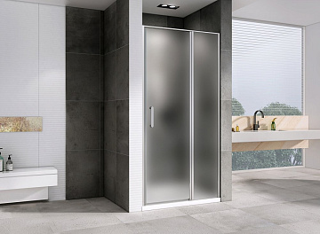 Душевая дверь в нишу Abber Sonnenstrand AG04110MS 110 см, профиль хром, стекло матовое