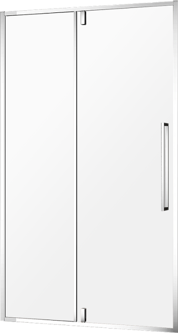Душевая дверь в нишу AQUAme AQM7108-9 90 см, профиль хром, стекло прозрачное