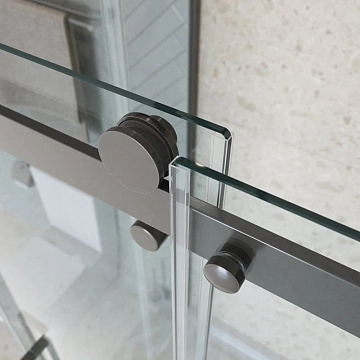 Душевой уголок BelBagno Marino 2 AH-1-150/100-C-GM 150x100, профиль оружейная сталь, стекло прозрачн