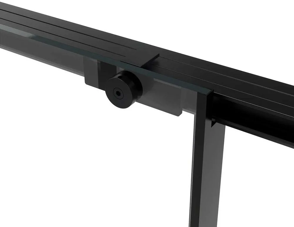 Душевой уголок Vincea Slim Soft VSR-1SS1011CLB 110x100, профиль черный, стекло прозрачное Sancos — официальный сайт