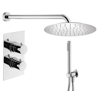 Душевой комплект Plumberia Selection Ixo KITXOT18QCR, С ВНУТРЕННЕЙ ЧАСТЬЮ, хром