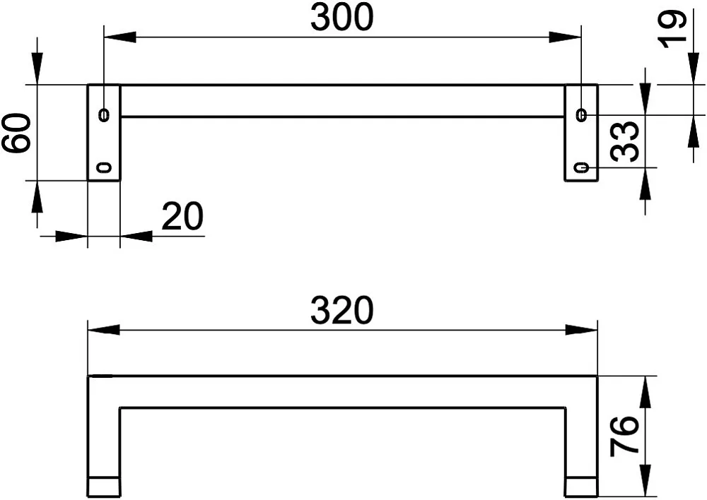 Поручень Keuco Edition 90 19107010000 30 см Sancos — официальный сайт