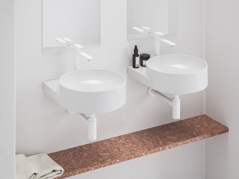 Смеситель для раковины Ravak Eleganta EL 014.10WV белый вельвет