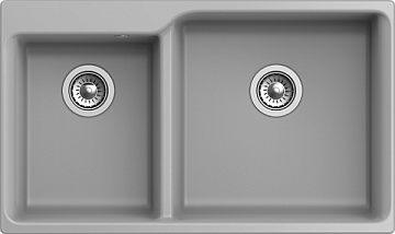 Мойка кухонная Rivelato Axel X-90D grigio metallizzato