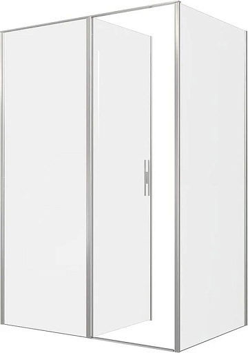 Душевой уголок Allen Brau Priority 140x100, профиль серебро браш, стекло прозрачное