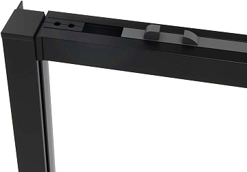 Душевой уголок Vincea Slim Soft VSR-1SS1012CLB 120x100, профиль черный, стекло прозрачное
