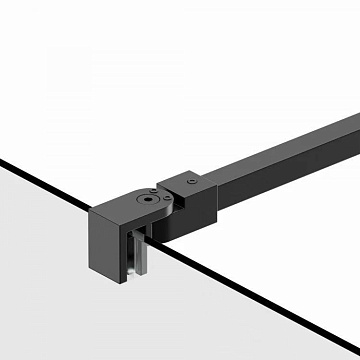 Душевая перегородка Berges Sky Black 064009 90x200, профиль черный
