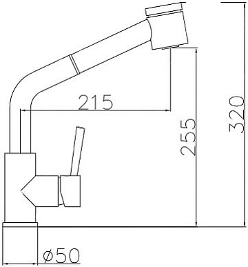 Смеситель для кухни Oulin OL-8076