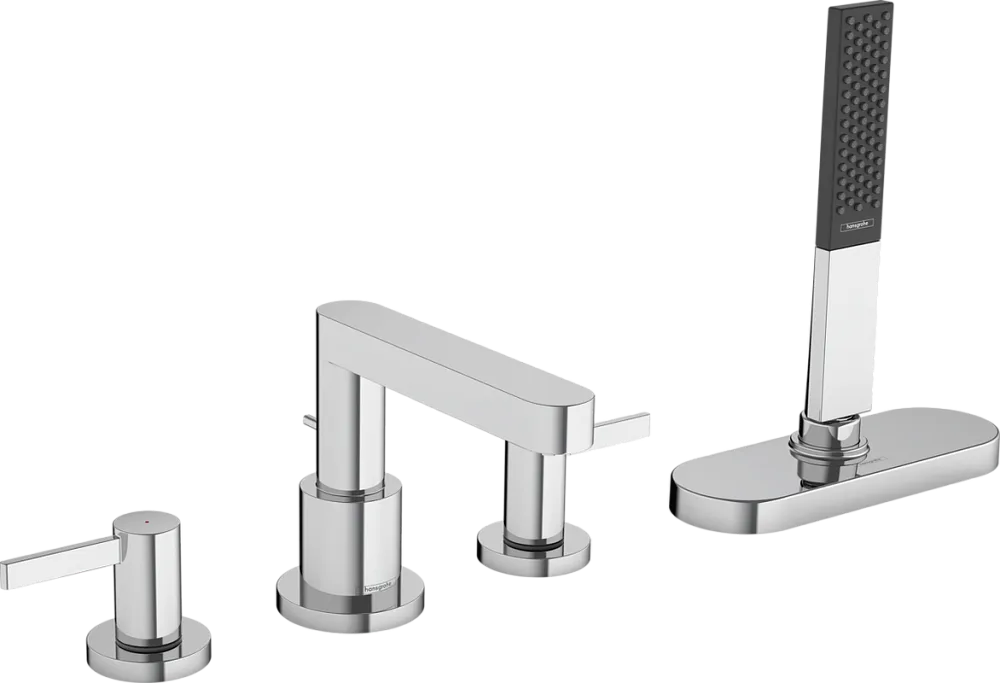 Смеситель на борт ванны Hansgrohe Finoris 76444000, хром Sancos — официальный сайт