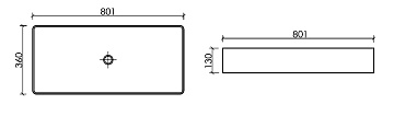 Накладная раковина Ceramicanova Element CN6072MB черная матовая