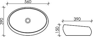 Накладная раковина Ceramicanova Element CN5033