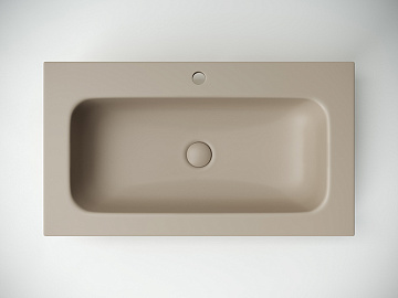 Мебельная раковина Ceramicanova Grace прямоугольная капучино матовый 81 см CN7012MC