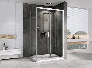 Душевой уголок Abber Sonnenstrand AG07120-S85 120x85, профиль хром, стекло прозрачное