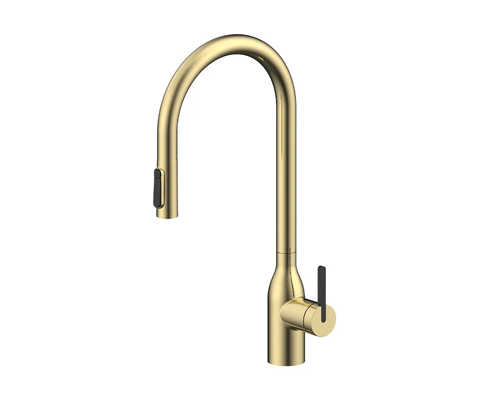 Смеситель для кухни Paulmark Universal Un213880-LG светлое золото Sancos — официальный сайт