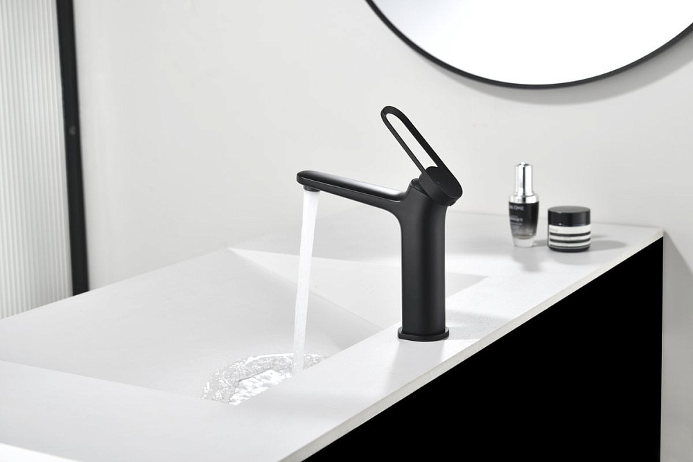 Смеситель для раковины Black&White Gravity 7109MB matt black