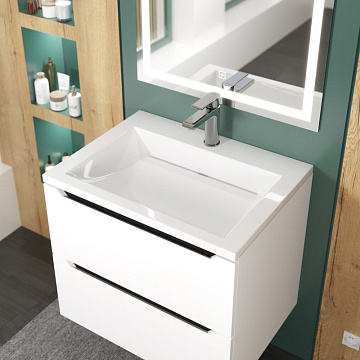 Мебельная раковина Uperwood Infinity 60 глянцевая белая