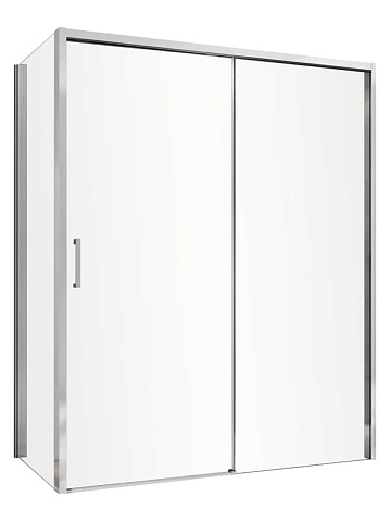 Душевой уголок Abber Komfort AG93130-S102 130х100 см, профиль матовый хром, стекло прозрачное