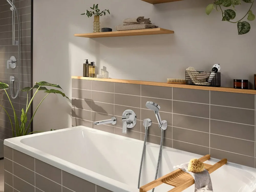 Встраиваемый смеситель Hansgrohe Rebris E 72468000, хром Sancos — официальный сайт