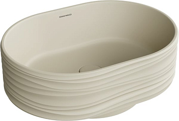 Накладная раковина KERAMA MARAZZI Sabbia 50 песочная матовая