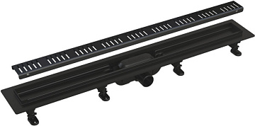 Душевой трап (лоток) AlcaPlast APZ10Black APZ10BLACK-950M, с решеткой и опорами