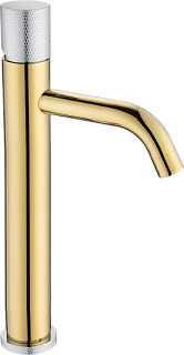 Смеситель для раковины Boheme Stick 122-GCR.2 gold touch chrome