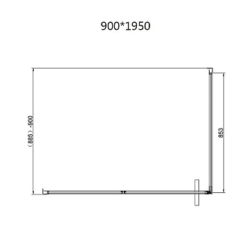 Душевой уголок Vincea Slim VSR-4SLP9012CLG 120х90 см, профиль брашированное золото, стекло прозрачно