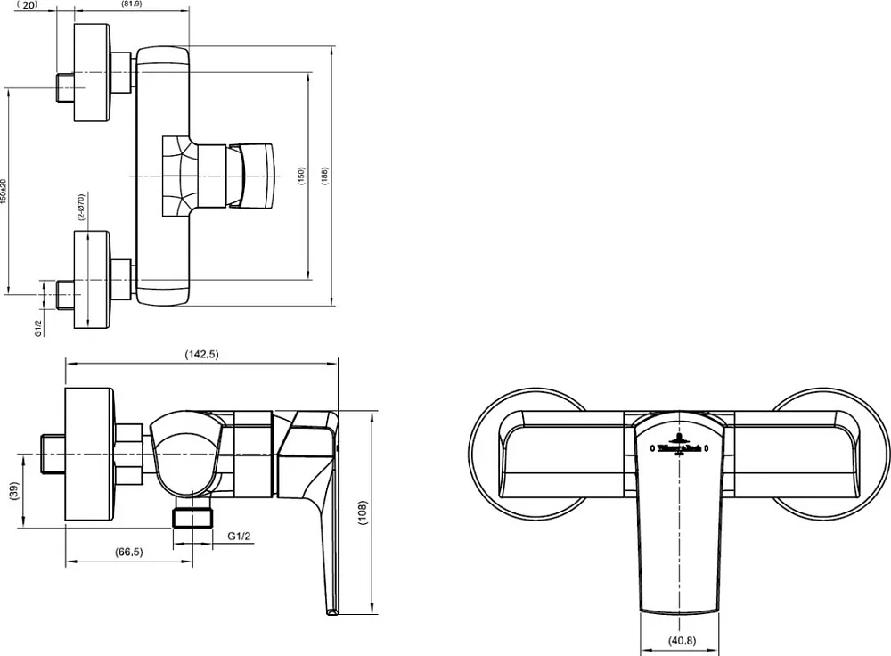 Смеситель для душа Villeroy & Boch Subway 2.0 TVS10200100061 Sancos — официальный сайт