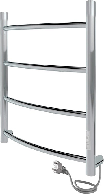 Полотенцесушитель электрический Indigo Arc Lux LCALE60-40Rt серебристый