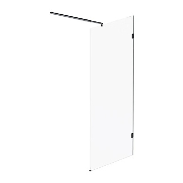 Душевая перегородка AM.PM X-Joy W94WI-90-F1-BTE 90x195, фурнитура черная, стекло прозрачное