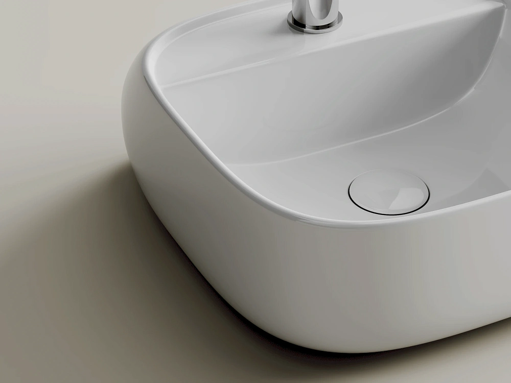 Подвесная раковина для ванной комнаты Ceramicanova Fonte CN5052, белый Sancos — официальный сайт