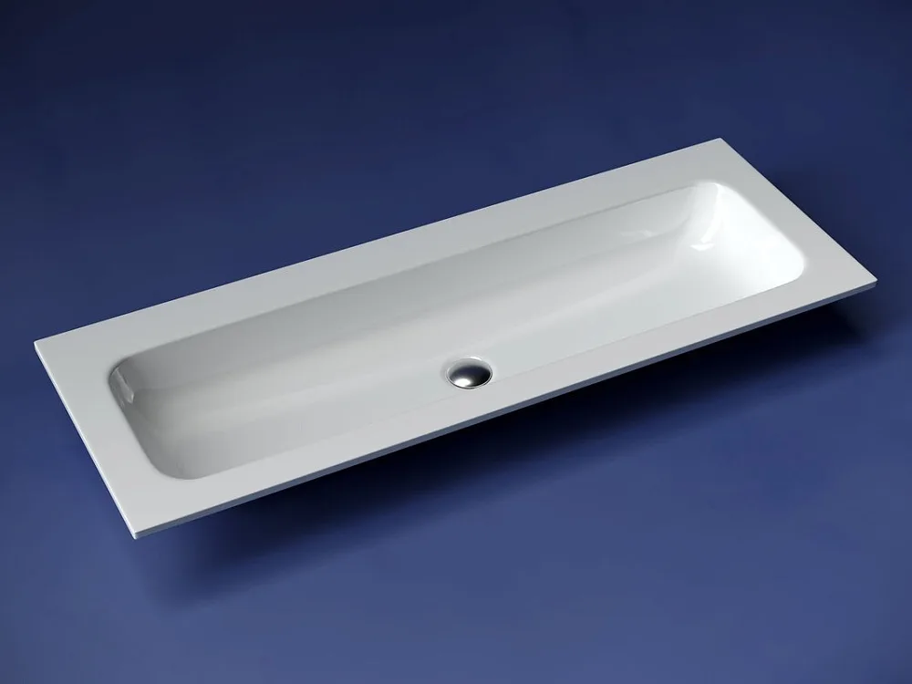 Мебельная раковина Ceramicanova Grace прямоугольная без отверстия под смеситель 121 см CN7016wx Sancos — официальный сайт
