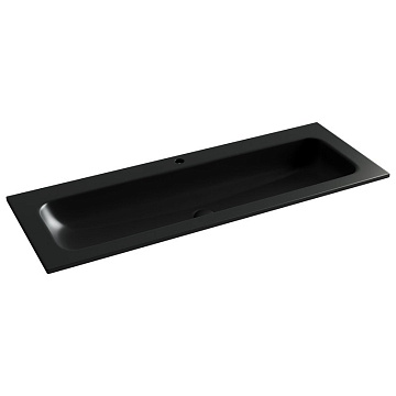 Мебельная раковина Ceramicanova Grace прямоугольная черная матовая 121 см CN7017MB