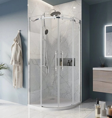 Душевой уголок BelBagno Marino -R-2-90-C-Cr профиль хром
