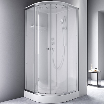 Душевая кабина AM.PM X-Joy W94C-401-090MT 90х90 см, низкий поддон, матовый хром