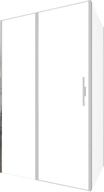Душевой уголок Allen Brau Priority 120x80, профиль серебро браш, стекло прозрачное