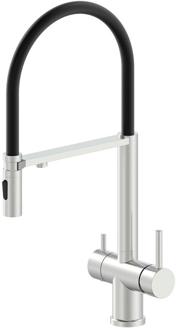 Смеситель для кухни Oliveeka K OL-458009-BN никель матовый