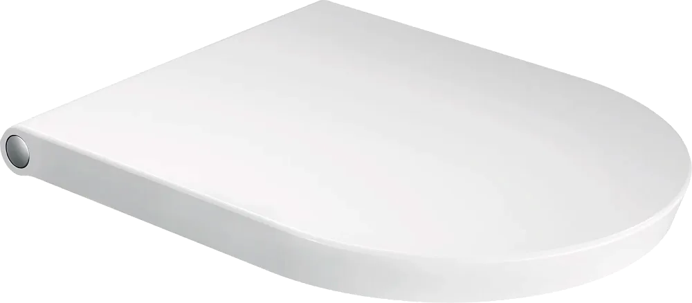 Крышка-сиденье Duravit White Tulip 0027090000 с микролифтом, петли хром Sancos — официальный сайт