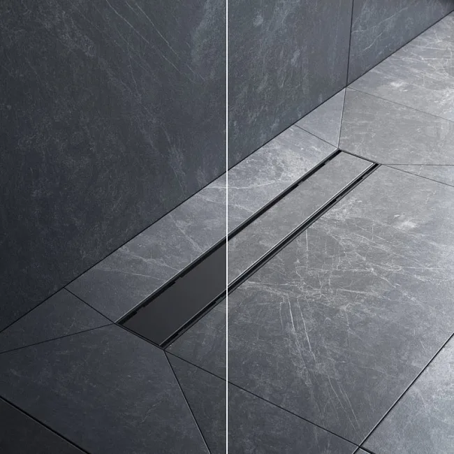 Душевой трап (лоток) AM.PM PrimeFlow Tile 50 см, черный матовый Sancos — Оригинал